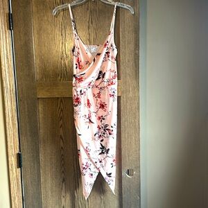 Blush Pink floral strappy dresss
